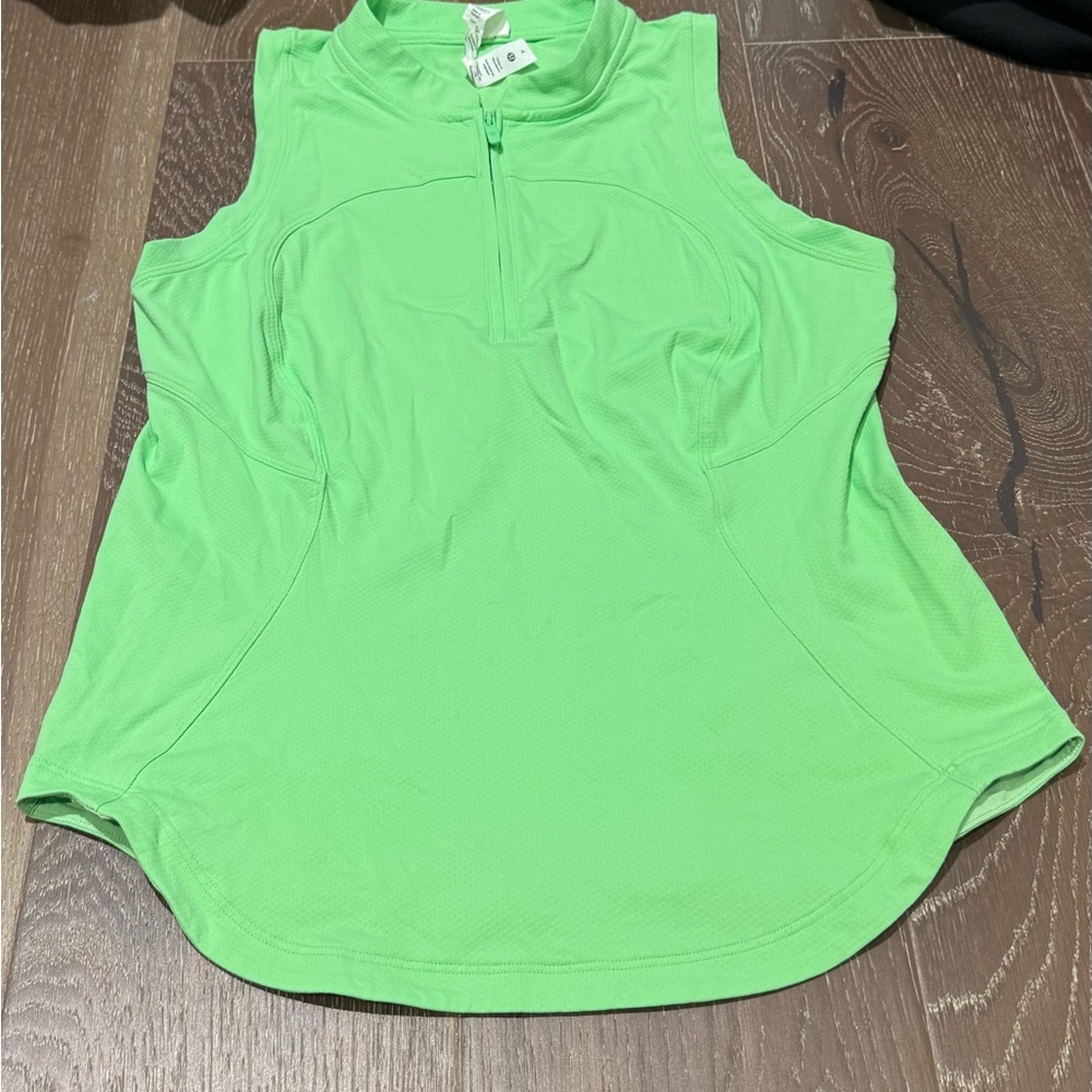 NWOT Lululemon Women's Green Sleeveless Workout Top